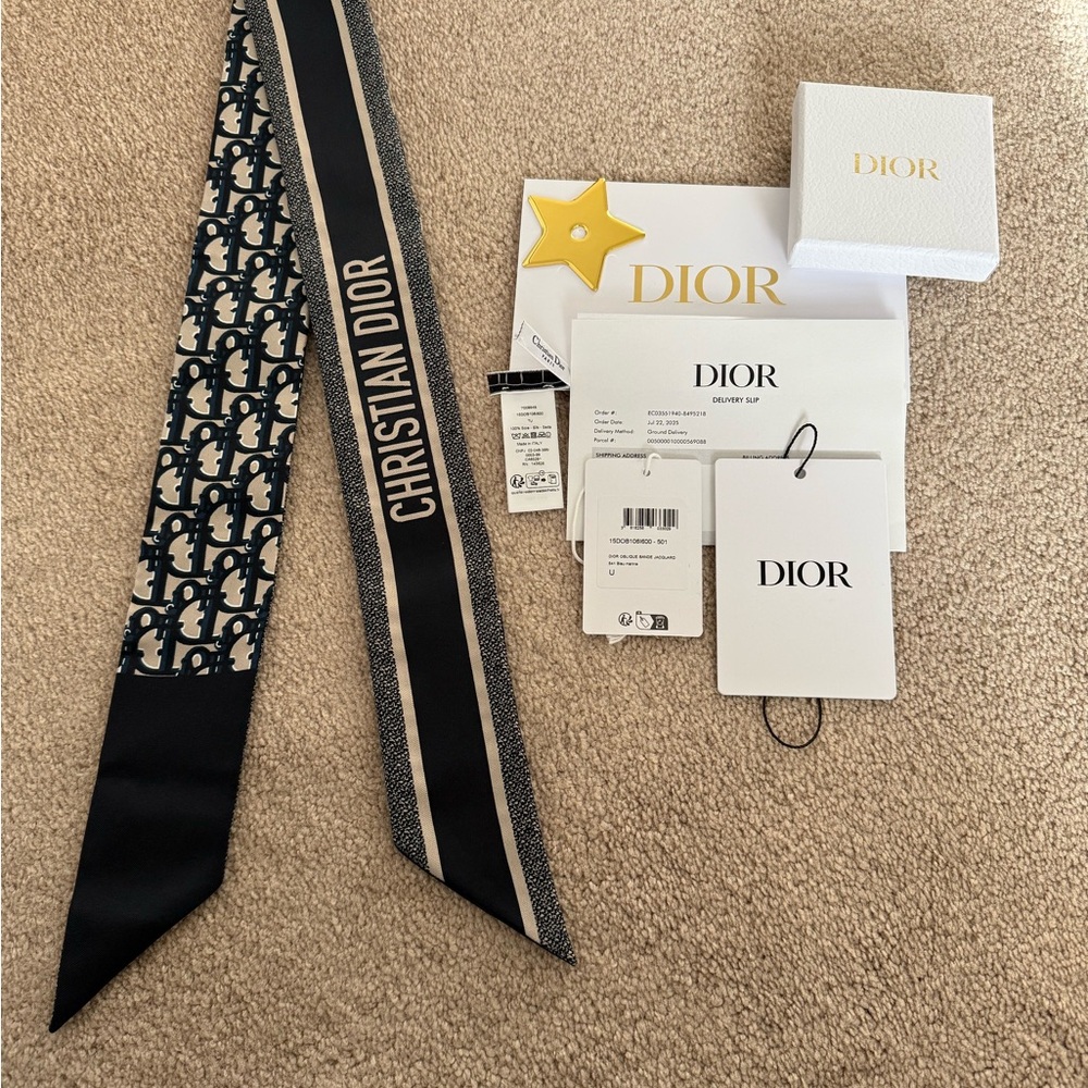 Dior oblique Mitzah Scarf Silk